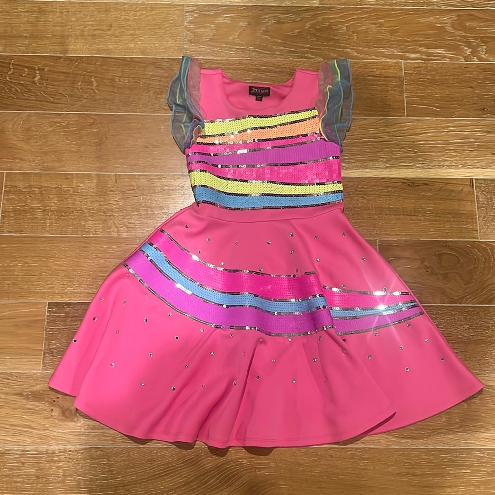 Jojo Siwa pink sequins dress